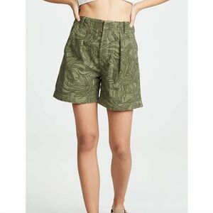 EUC Citizens of Humanity Cotton High Rise Cassidy Pleat Pocket Short Palm SZ 23